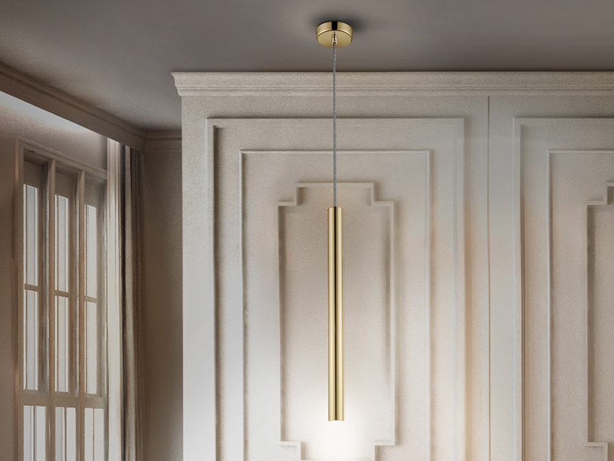 Schuller Lighting 1 Light Pendants Varas 373091  ·VARAS· LAMP, 1L., GOLDEN