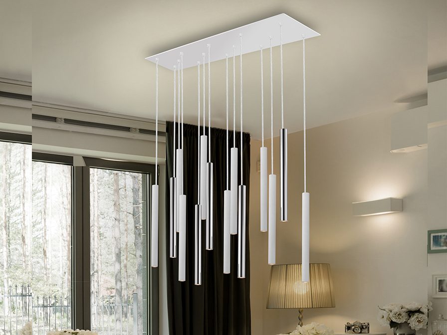 Schuller Ligthing   373416  ·VARAS·LAMP,14L., CHROME/WHITE