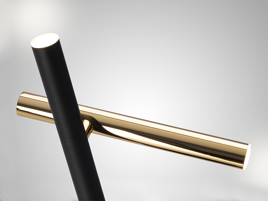 Schuller Lighting Table lamps Varas 373579  ·VARAS· TABLE LAMP, GOLD/BLACK 2L.