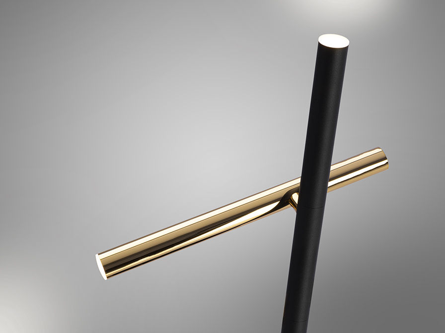 Schuller Lighting Floor lamps Varas 373685  ·VARAS· FLOOR LAMP, GOLD/BLACK, 2L.