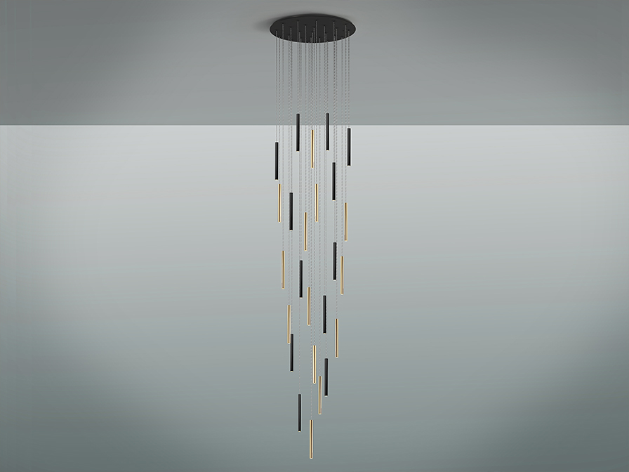 Schuller Lighting Large lamps Varas 373968GD  ·VARAS· LARGE SIZE LAMP GOLD/BLACK, 25L.
