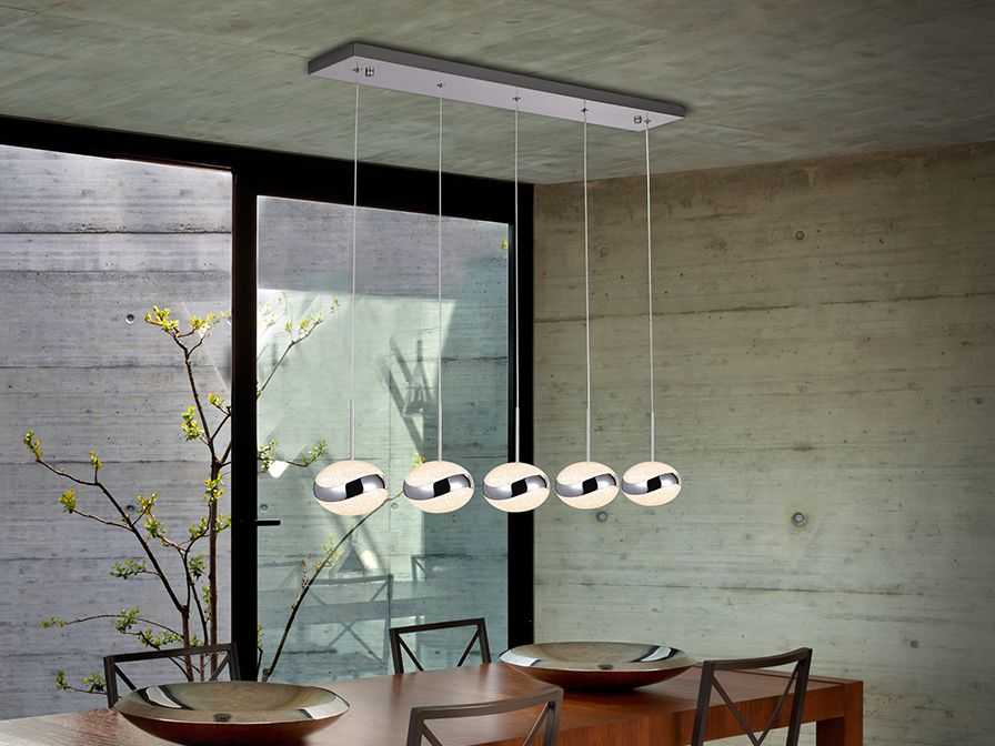 Schuller Lighting   377523  ·LIPSE· LED LAMP, 5L., CHROME