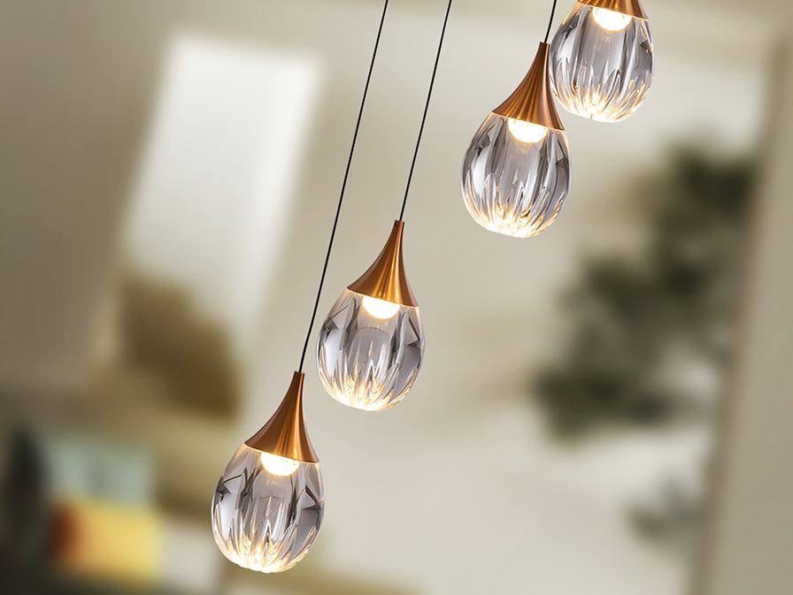 Schuller  Pendants Corina 403894  CORINA - LAMP 12L BLACK-COPPER
