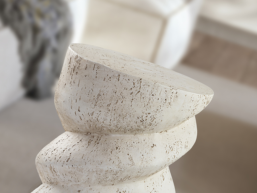 Schuller Decoration,mirrors and.. Side tables Salomon 409230  SALOMON - WHITE SIDE TABLE