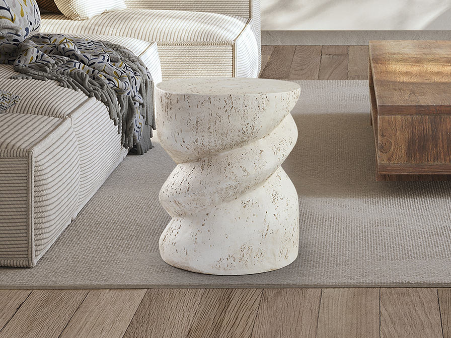 Schuller Decoration,mirrors and.. Side tables Salomon 409230  SALOMON - WHITE SIDE TABLE