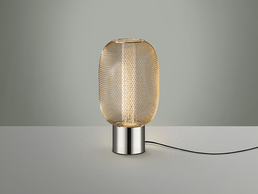 Schuller Lighting Table lamps Micron 413299  ·MICRON· TABLE LAMP, 1L., CHROME/GOLD
