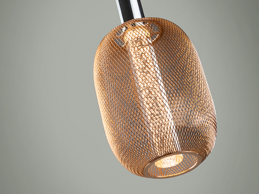 Schuller Lighting 1 Light Pendants Micron 413503  ·MICRON· LAMP, 1L., CHROME/GOLD