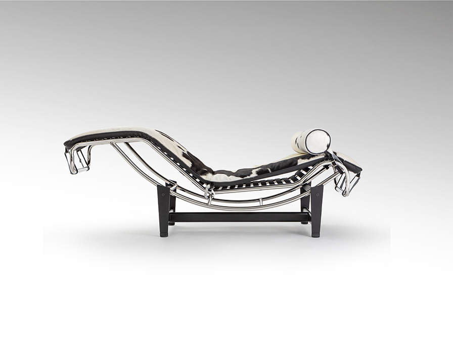 Schuller  Chairs and Armchairs Leco 458436  LECO - CHAISE LONGUE  COWHIDE WHITE/BLAC