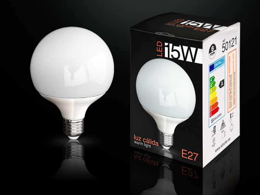 Schuller Lighting Bulbs and Accessories E27 50121  LED GLOBE BULB 3000K 15W E27