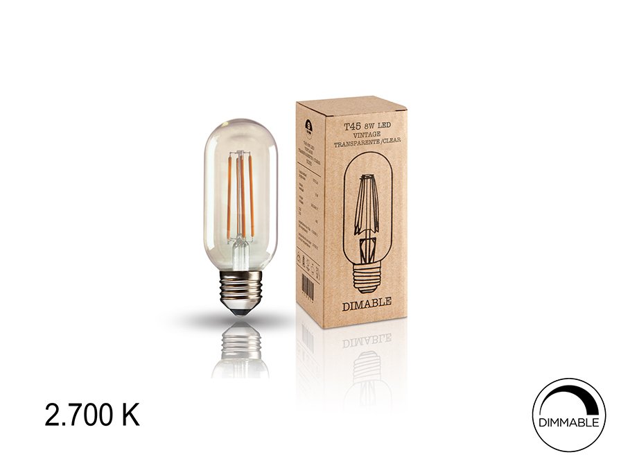 Schuller Lighting Bulbs and Accessories Vintage Dimmable 5035  ·VINTAGE· LED BULB T45 8W E27