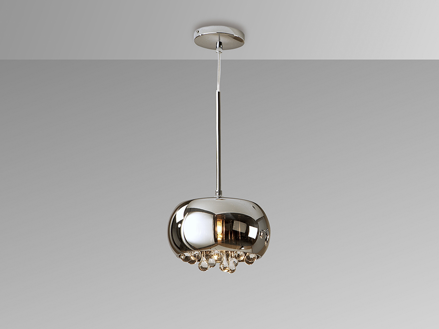 Schuller Lighting 1 Light Pendants Argos 509010  ·ARGOS· PENDANT, CHROME 1L.