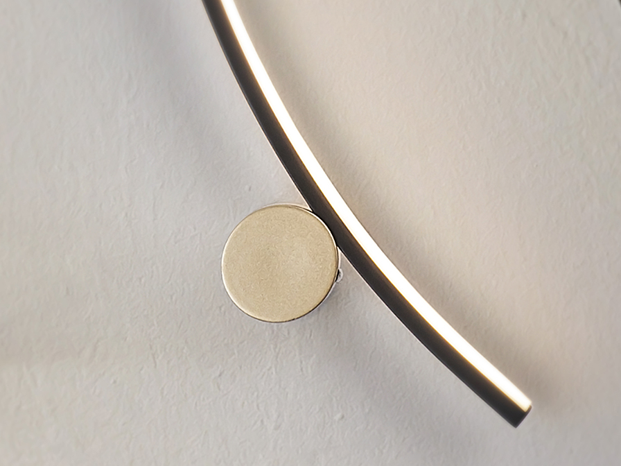 Schuller Lighting Wall lamps Smile 522744  SMILE - WALL LAMP 1L BLACK-GOLD