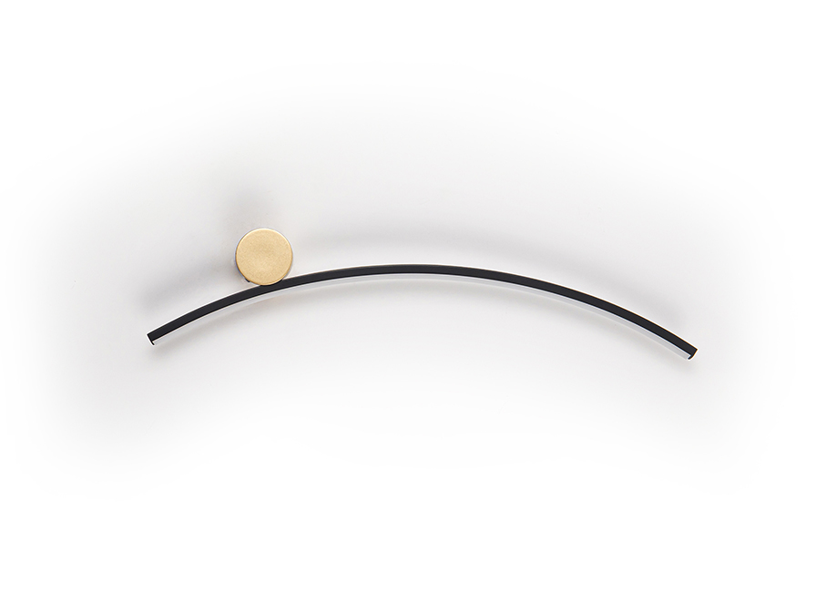 Schuller Lighting Wall lamps Smile 522744  SMILE - WALL LAMP 1L BLACK-GOLD