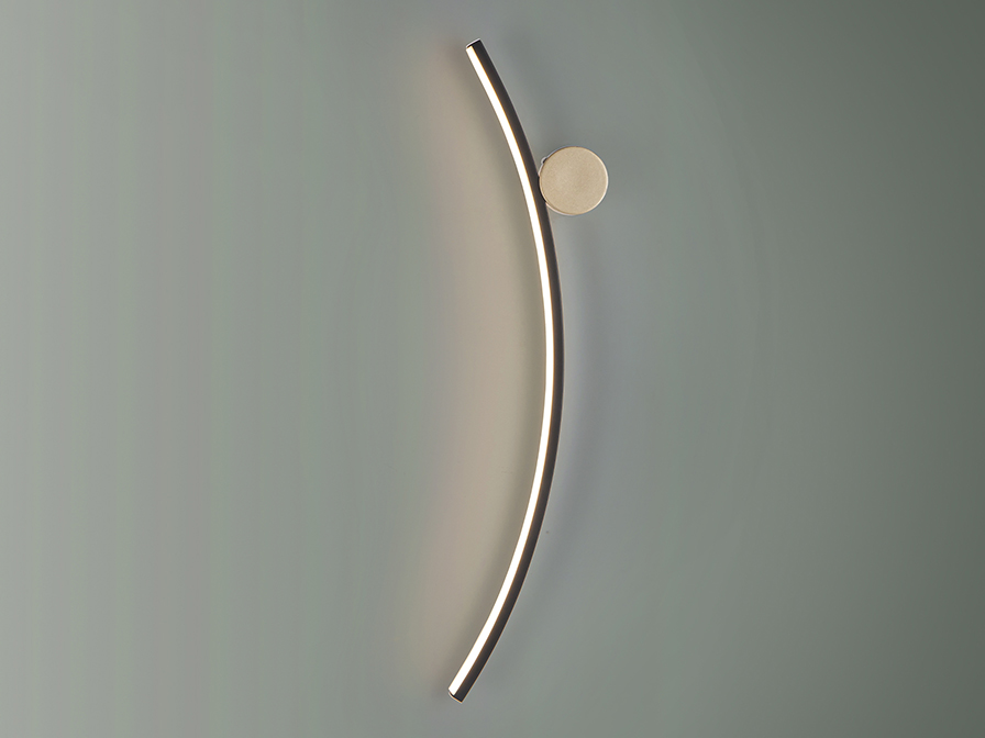 Schuller Lighting Wall lamps Smile 522744  SMILE - WALL LAMP 1L BLACK-GOLD