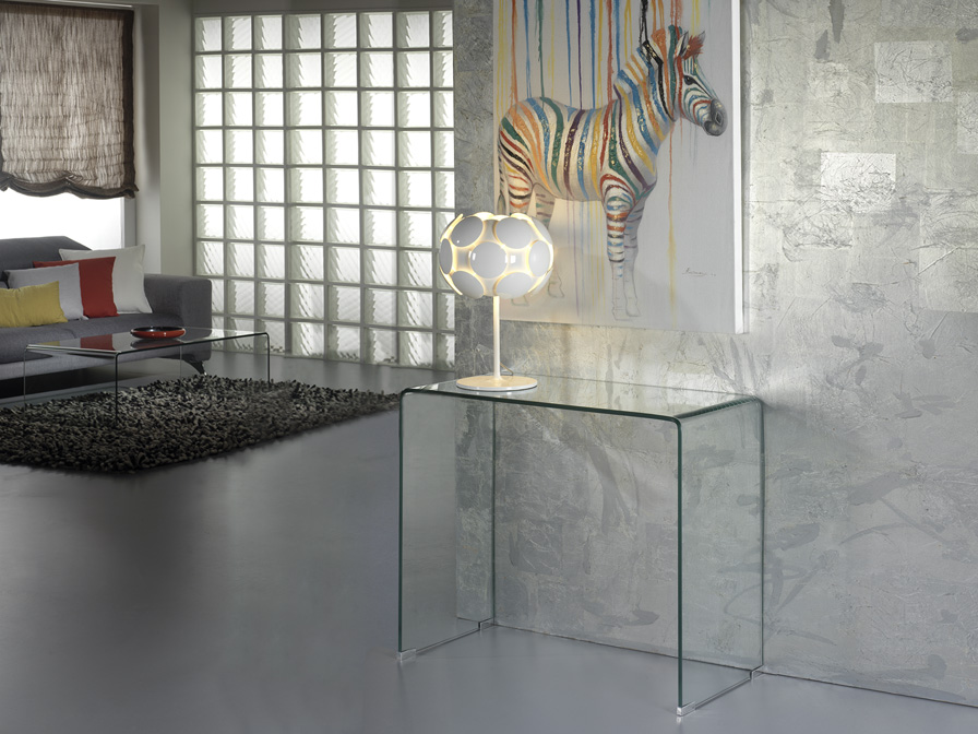 Schuller Furniture Console tables Glass 552431  ·GLASS· CLEAR CONSOLE TABLE