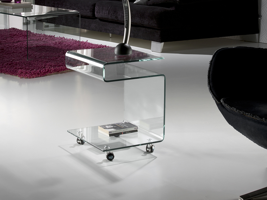 Schuller Decoration,mirrors and.. Side tables Glass 552522  ·GLASS· CLEAR SIDE TABLE