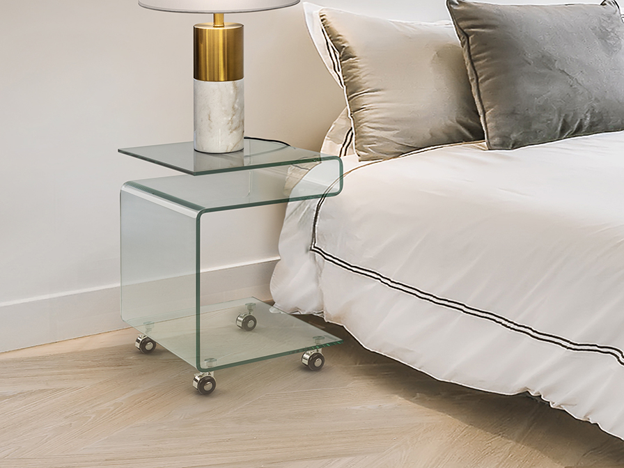 Schuller Decoration,mirrors and.. Side tables Glass 552522  ·GLASS· CLEAR SIDE TABLE