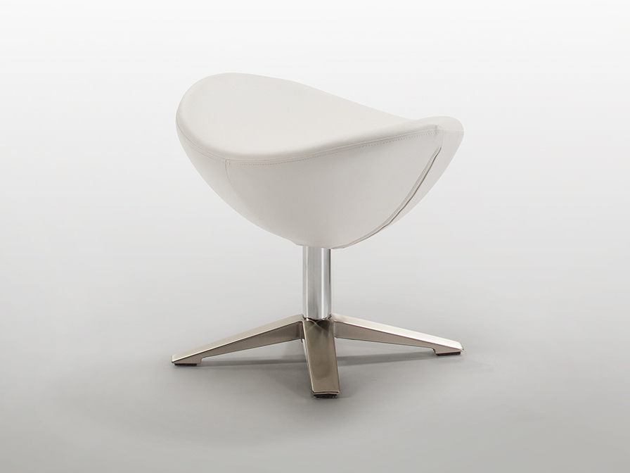 Schuller Furniture and decoration   594629  ·EGG· FOOTSTOOL, WHITE