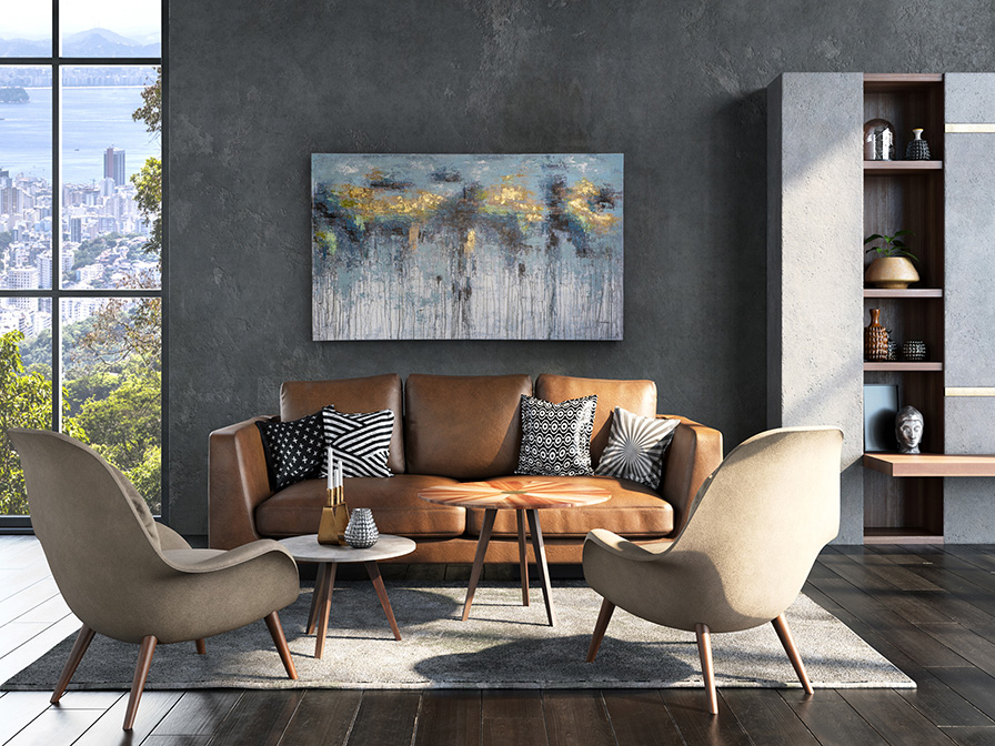 Schuller Decoration,mirrors and.. Paintings Aquas 602945  ·AQUAS· ACRYLIC, 90x150