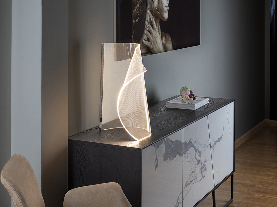Schuller Lighting Table lamps Velos 609425N  ·VELOS II· TABLE LAMP, CHROME