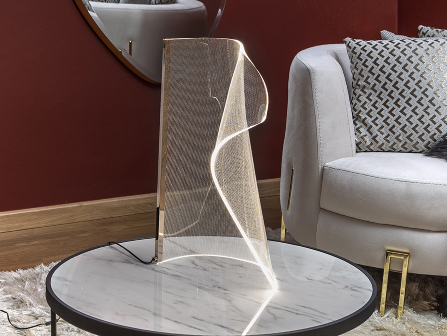 Schuller  Table lamps Velos 609432  VELOS II - ROSE GOLD TABLE LAMP