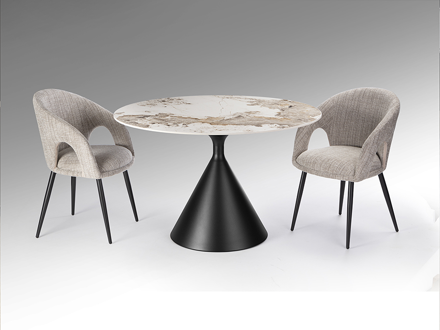 Schuller  Dining tables Panda D120 619738  PANDA - DINING TABLE - PANDORA/BLACK