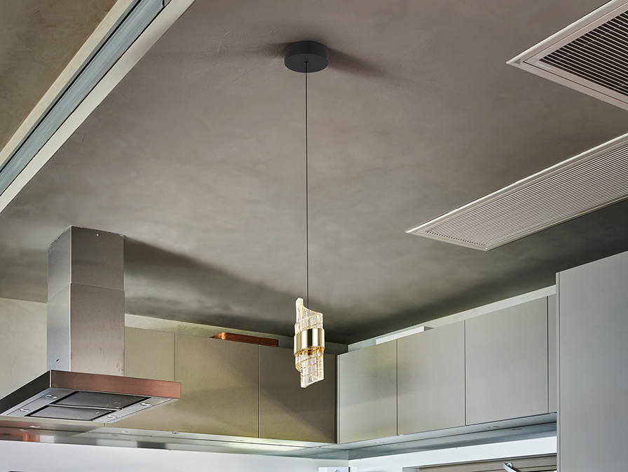 Schuller  1 Light Pendants Iliada 631974  ILIADA - LAMP 1L BLACK-GOLD