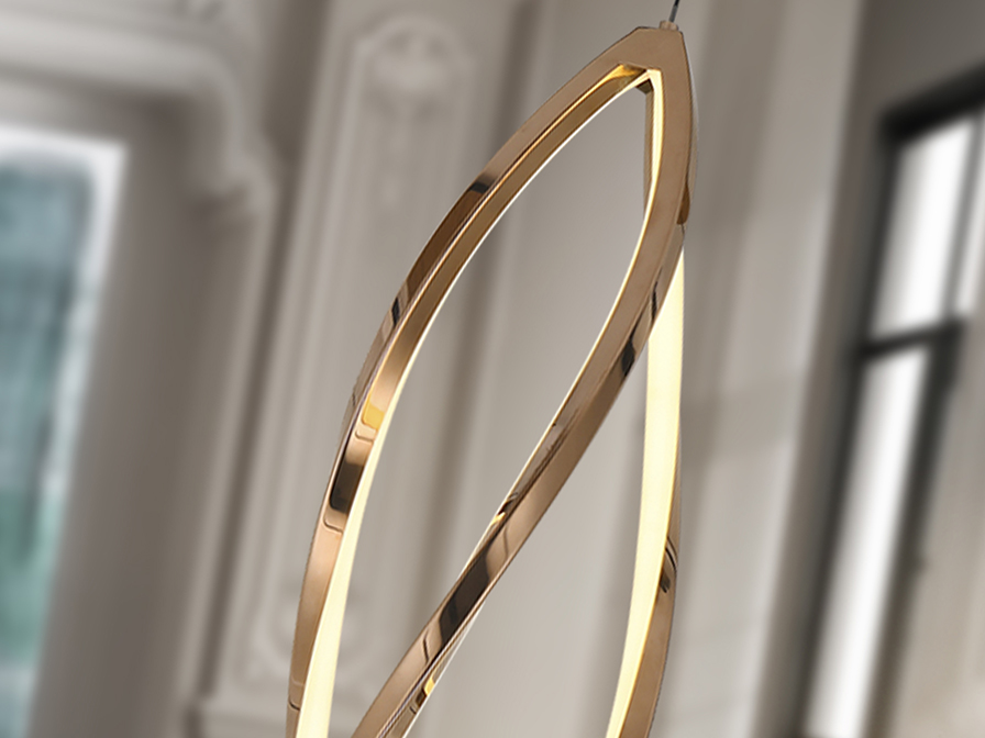 Schuller  Pendants Adele 690355  ADELE - SMALL ROSE GOLD LAMP