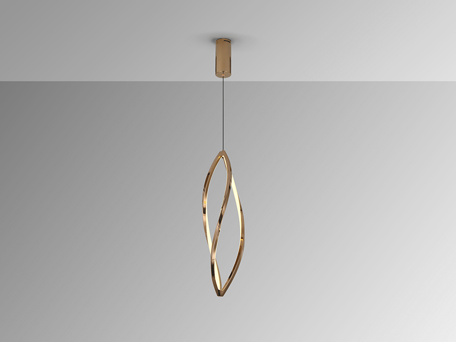 Schuller  Pendants Adele 690355  ADELE - SMALL ROSE GOLD LAMP