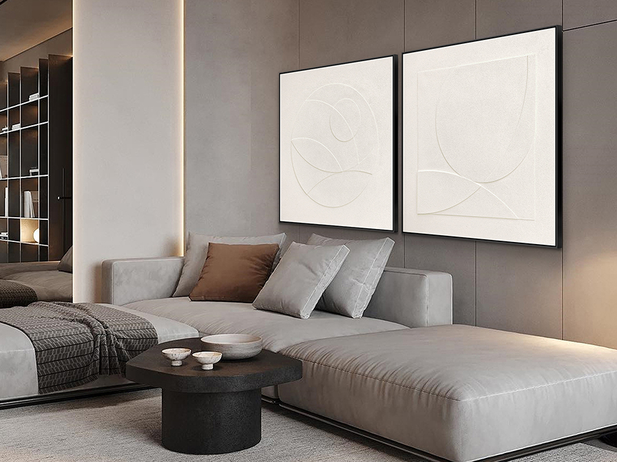 Schuller Decoration,mirrors and.. Paintings Albos 702539  ALBOS - BAS-RELIEF SET 100x100