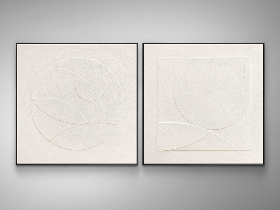 Schuller Decoration,mirrors and.. Paintings Albos 702539  ALBOS - BAS-RELIEF SET 100x100