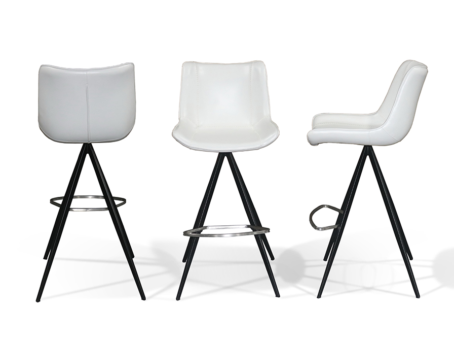 Schuller Furniture and decoration Chairs and Armchairs Samoa 718257  ·SAMOA· HIGH STOOL, WHITE