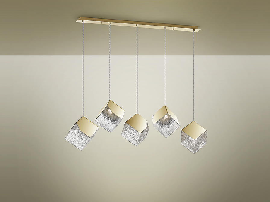 Schuller Lighting Pendants Priscila 720595  ·PRISCILA· LAMP 5L., GOLD