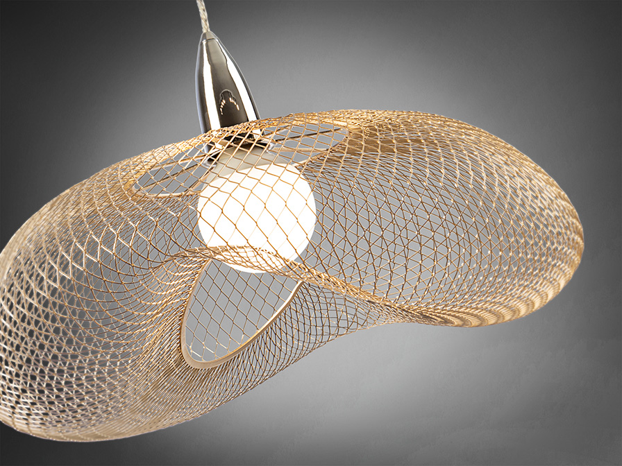Schuller Lighting 1 Light Pendants Forma 735964  ·FORMA· LAMP 1L., CHROME/GOLD