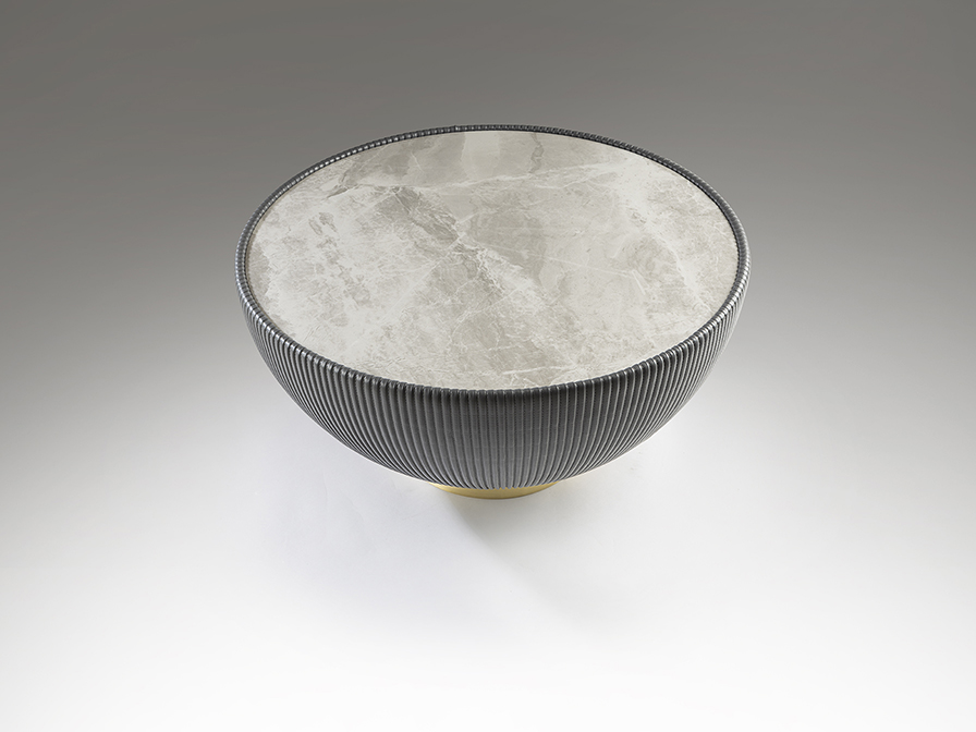Schuller  Side tables Candy 745536  CANDY - COFFEE TABLE GREY-BRASS