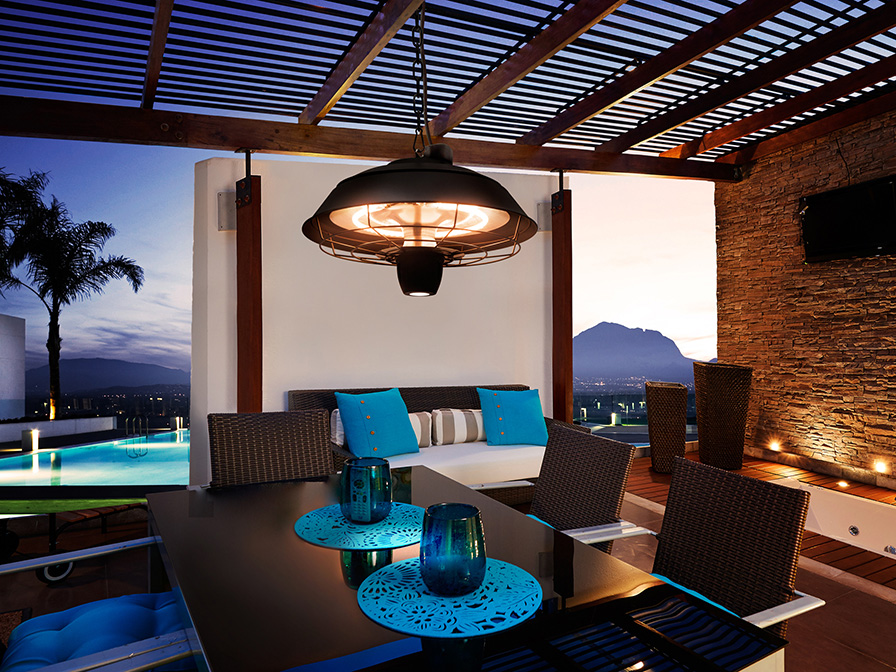 Schuller Lighting Outdoor heater Heat Vintage 747158  ·HEAT VINTAGE· SUSPENSION HEATER 1500W