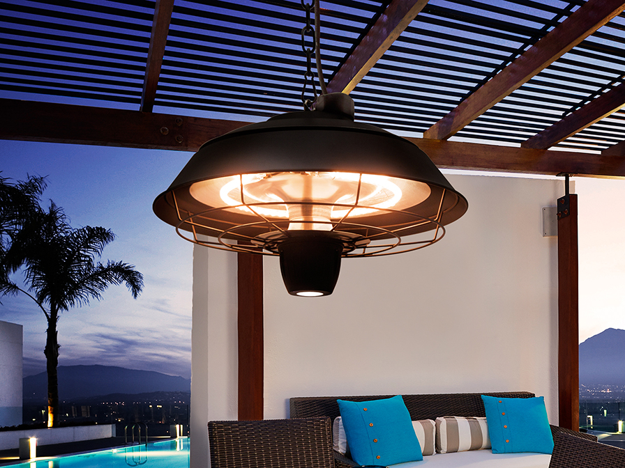 Schuller Lighting Outdoor heater Heat Vintage 747158  ·HEAT VINTAGE· SUSPENSION HEATER 1500W