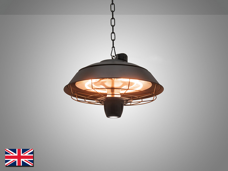 Schuller Lighting Outdoor heater Heat Vintage 747158UK  ·HEAT VINTAGE· SUSPENSION HEATER 1500W