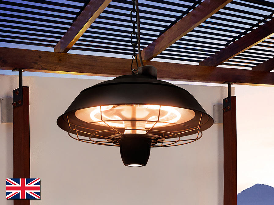 Schuller Lighting Outdoor heater Heat Vintage 747158UK  ·HEAT VINTAGE· SUSPENSION HEATER 1500W