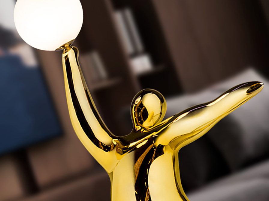 Schuller Decoration,mirrors and.. Decorative figures El globo 768294  EL GLOBO - FIGURE 1L - GOLDEN