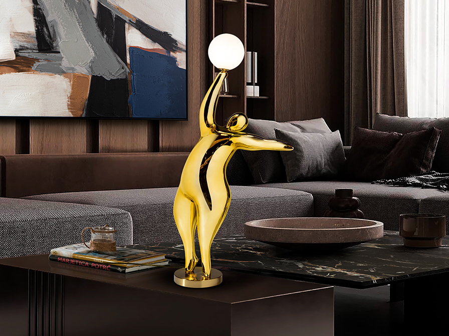 Schuller Decoration,mirrors and.. Decorative figures El globo 768294  EL GLOBO - FIGURE 1L - GOLDEN