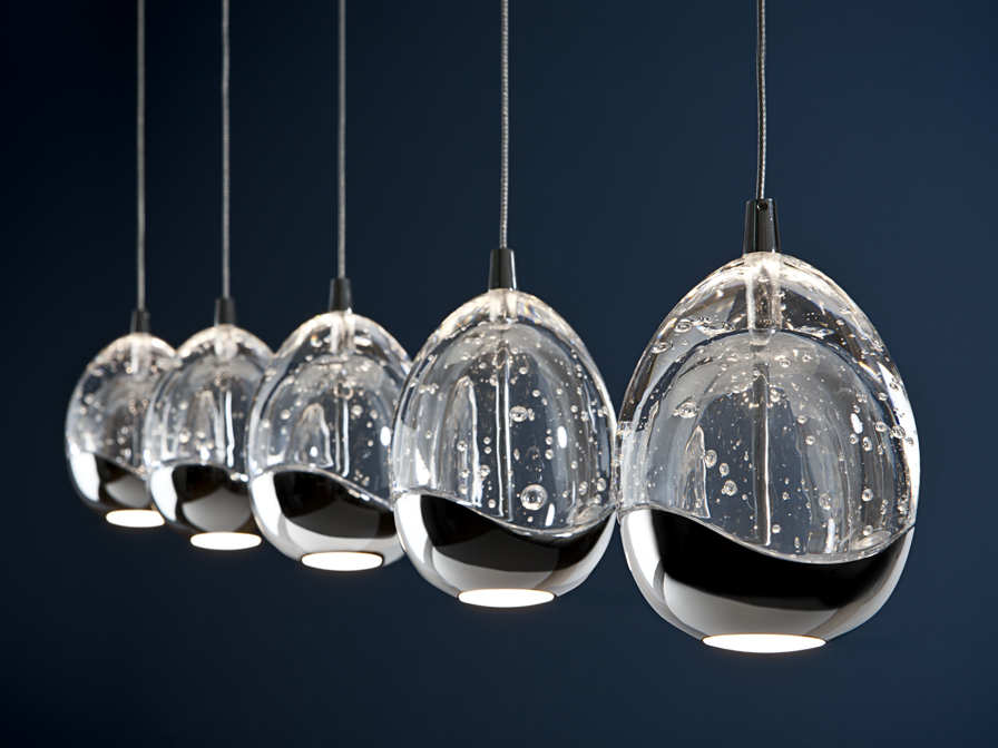 Schuller Lighting Pendants Rocio 783618  ·ROCIO· 5 LED LAMP, CHROME