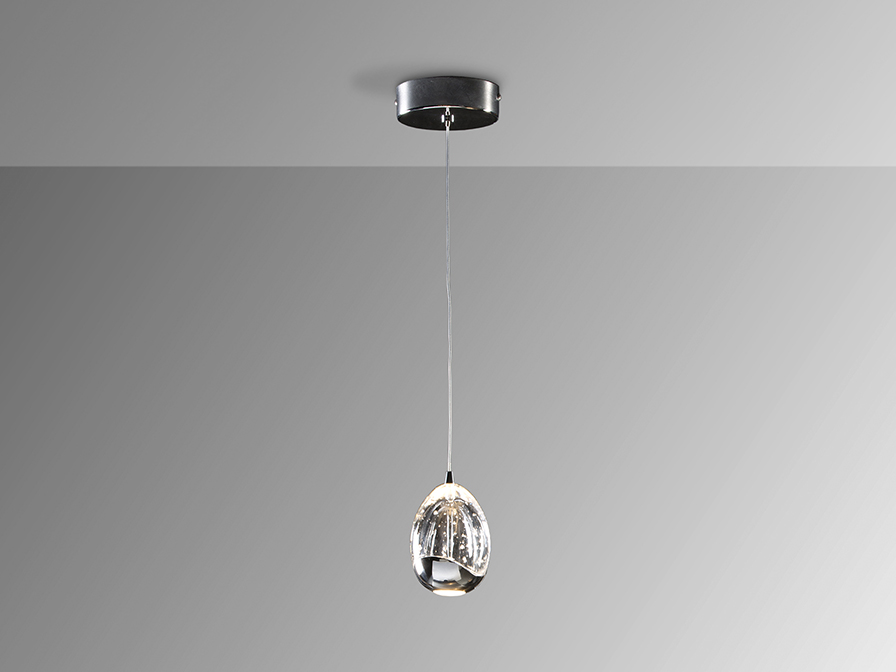 Schuller Lighting 1 Light Pendants Rocio 784326  ·ROCIO· 1 LED LAMP, CHROME