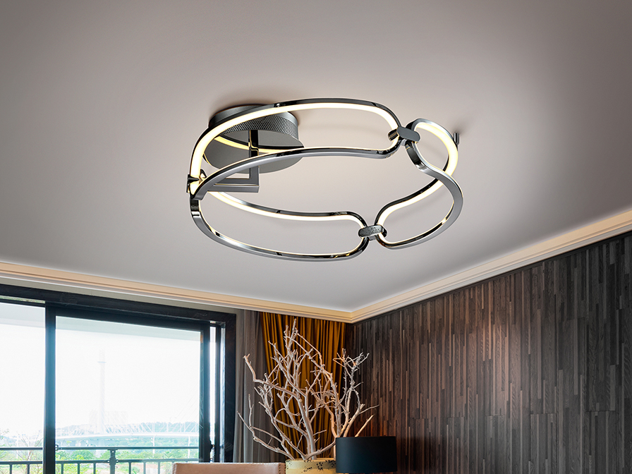 Schuller Lighting Flush Ceiling Lamps Colette 786485D  ·COLETTE· LED CEILING LAMP Ø47 CHROME, D