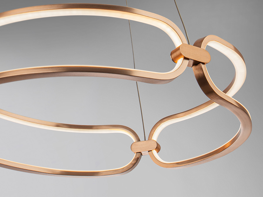 Schuller Ligthing   786621D  ·COLETTE· LED LAMP Ø47 GOLD ROSE, DIMM