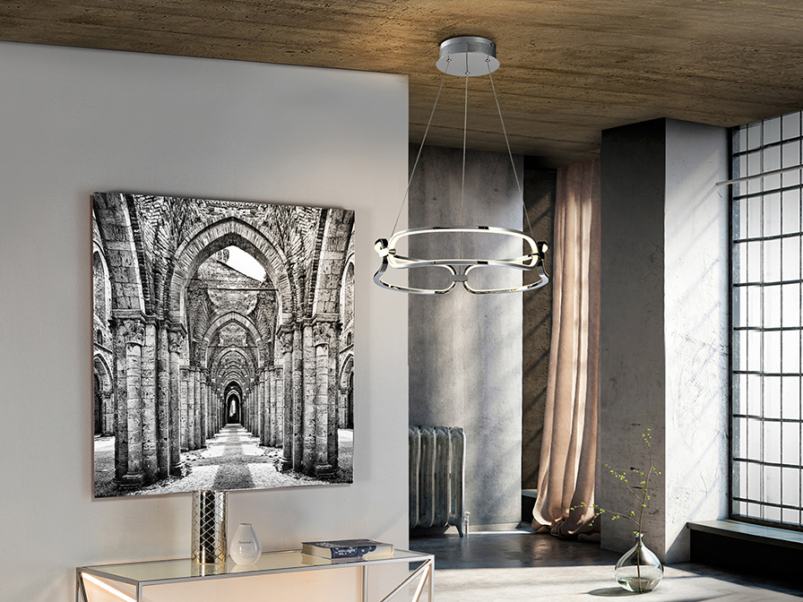 Schuller Ligthing Pendants Colette 786645D  ·COLETTE· LED LAMP Ø47 CHROME, DIMM
