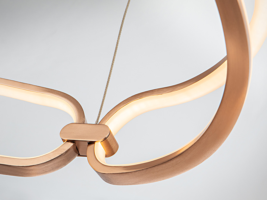 Schuller Lighting Pendants Colette 786716  ·COLETTE· LED LAMP, Ø60 ROSE GOLD