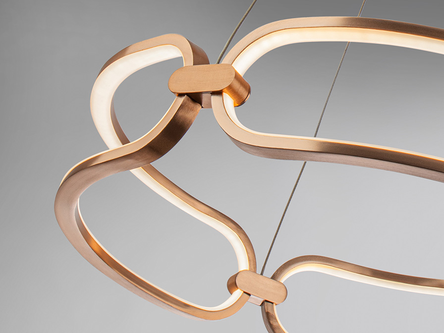 Schuller Lighting Pendants Colette 786716  ·COLETTE· LED LAMP, Ø60 ROSE GOLD