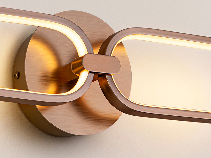 Schuller Lighting Wall lamps Colette 787017  ·COLETTE· LED WALL LAMP 2L., ROSE GOLD
