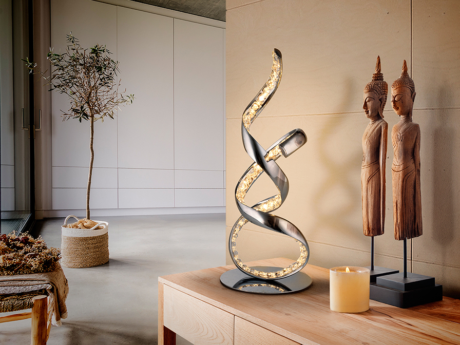 Schuller Ligthing Table lamps Sinua 791052  ·SINUA· TABLE LAMP, CHROME